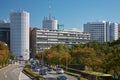 Hitotsubashi area of Chiyoda as seen from Takebashi Bridge. Toky