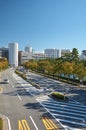 Hitotsubashi area of Chiyoda as seen from Takebashi Bridge. Toky