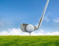 Hitting ball Royalty Free Stock Photo