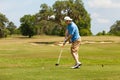 Hitting the Driver off the Tee Box Royalty Free Stock Photo