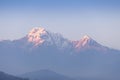 Hiunchuli and Annapurna South Royalty Free Stock Photo