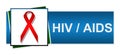 Hiv AIDS Red Blue Green Royalty Free Stock Photo