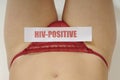 HIV Positive notice Royalty Free Stock Photo