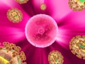 Hiv virus illustration Royalty Free Stock Photo