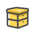 Hive Beekeeping Apiary Vector icon Cartoon illustration Royalty Free Stock Photo