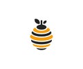 Hive logo template. Beehive vector design