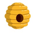 Hive. Yellow beehive. Honey production. Element of nature and forests Royalty Free Stock Photo