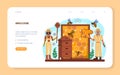 Hiver or beekeeper web banner or landing page. Apiculture farmer