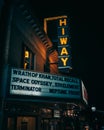 Hiway Theater vintage sign, Jenkintown, Pennsylvania Royalty Free Stock Photo