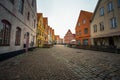 Hjarup - October 21, 2017: Historic center of Hjarup, Sweden Royalty Free Stock Photo