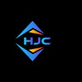 HJC abstract technology logo design on Black background. HJC creative initials letter logo concept Royalty Free Stock Photo