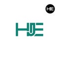 HJE Logo Letter Monogram Design Royalty Free Stock Photo