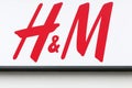 H & M logo on a facade