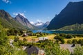 The Hjorundfjord and the Sunnmore Alps near Trandal, More og Romsdal, Norway