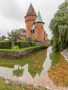 HjulaÃÂ¶ds castle a romantic building reflecting in the moat