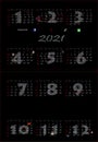 2021 HK Calendar Template