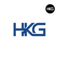 HKG Logo Letter Monogram Design Royalty Free Stock Photo