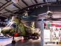 HKP 4B Boeing-Vertol KV-107 helicopter in Linkoping Air Force Museum Royalty Free Stock Photo