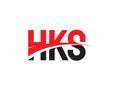 HKS Letter Initial Logo Design Vector Illustration Royalty Free Stock Photo