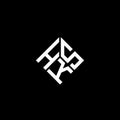 HKS letter logo design on black background. HKS creative initials letter logo concept. HKS letter design Royalty Free Stock Photo