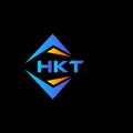 HKT abstract technology logo design on Black background. HKT creative initials letter logo concept Royalty Free Stock Photo