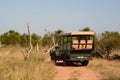 Safari vehicle in Hlane Royal National Park. Simunye. Eswatini