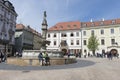 Hlavne Square in Bratislava Royalty Free Stock Photo