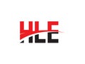 HLE Letter Initial Logo Design Vector Illustration Royalty Free Stock Photo