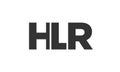 HLR logo design template with strong and modern bold text. Initial based vector logotype featuring simple and minimal typography. Royalty Free Stock Photo