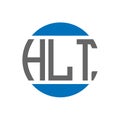 HLT letter logo design on white background. HLT creative initials circle logo concept. HLT letter design Royalty Free Stock Photo