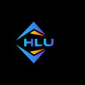HLU abstract technology logo design on Black background. HLU creative initials letter logo concept Royalty Free Stock Photo