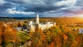 Hluboka Castle, historic chateau in Hluboka nad Vltavou in South Bohemia, Czech Republic. Famous Czech castle Hluboka nad Vltavou Royalty Free Stock Photo