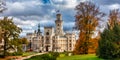 Hluboka Castle, historic chateau in Hluboka nad Vltavou in South Bohemia, Czech Republic. Famous Czech castle Hluboka nad Vltavou