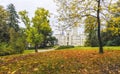 Hluboka nad Vltavou castle, Czech Republic. Colorful autumn time Royalty Free Stock Photo