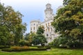 Hluboka nad Vltavou castle, Czech Republic. Colorful autumn time Royalty Free Stock Photo