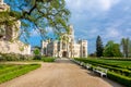 Hluboka nad Vltavou castle and park in Czech Republic Royalty Free Stock Photo