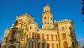 Close view to castle Hluboka nad Vltavou in South Bohemian region of Czech Republic during beautiful summer weather Royalty Free Stock Photo