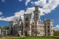 Hluboka nad Vltavou white baroque castle