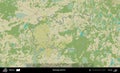 Hlybokaje District outlined, Belarus. Topographic Humanitarian Royalty Free Stock Photo