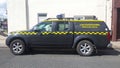 HM Coastguard search and rescue car truck vehicle parked on street