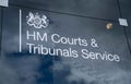 The HM Courts & Tribunals Service sign outside the building in Croydon