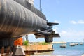 HMAS OVENS: Oberon Class Submarine Stern