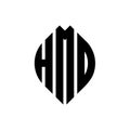 HMD minimalist and classic logo Royalty Free Stock Photo