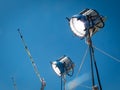HMI daylight projector hanging Royalty Free Stock Photo