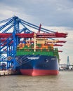 The HMM Dublin, the largest container ship in the world Royalty Free Stock Photo