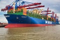 The HMM Dublin, the largest container ship in the world Royalty Free Stock Photo