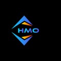 HMO abstract technology logo design on Black background. HMO creative initials letter logo concept Royalty Free Stock Photo