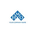 HMO letter logo design on WHITE background. HMO creative initials letter logo concept. Royalty Free Stock Photo