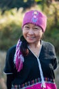 Hmong Hill tribe woman smile happy Royalty Free Stock Photo