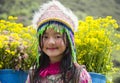 Hmong minority ethnic girl in traditional clothes